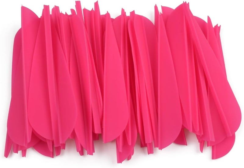 TY Archery 3 Inch Arrow Fletching Vanes Plastic Feather for DIY Archery Hunting Targeting Arrows(Pack of 50) - Image 2